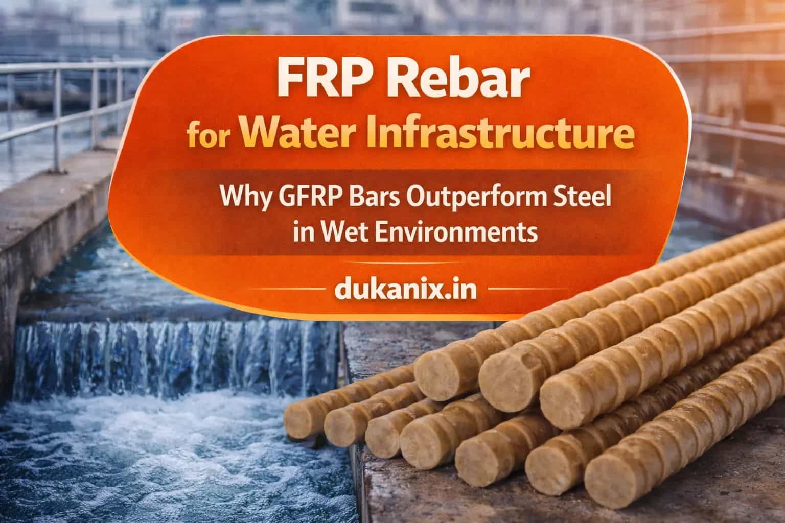 FRP Rebar for Water Infrastructure: Why GFRP Bars Outperform Steel in Wet Environments