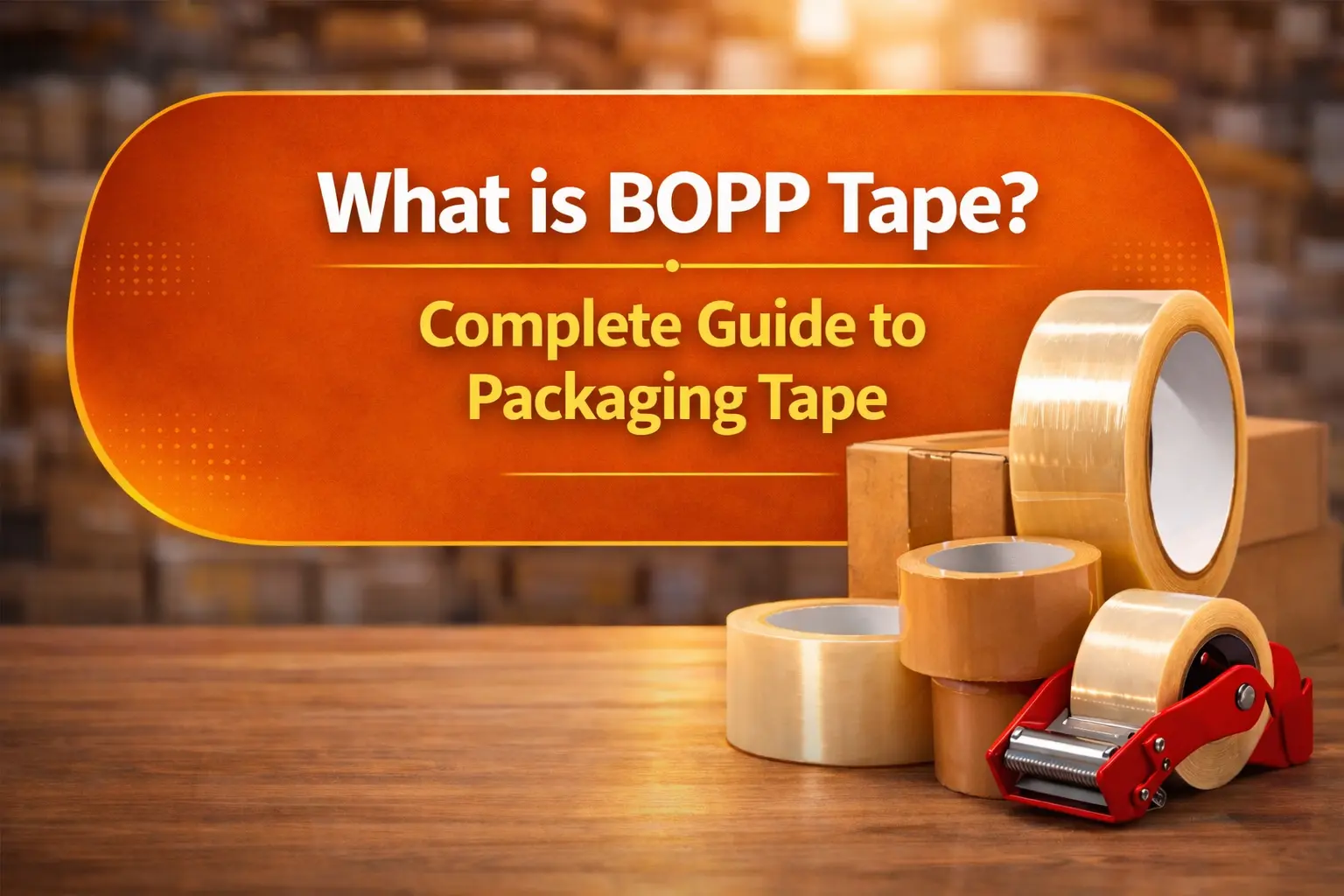 BOPP adhesive tape rolls for carton sealing