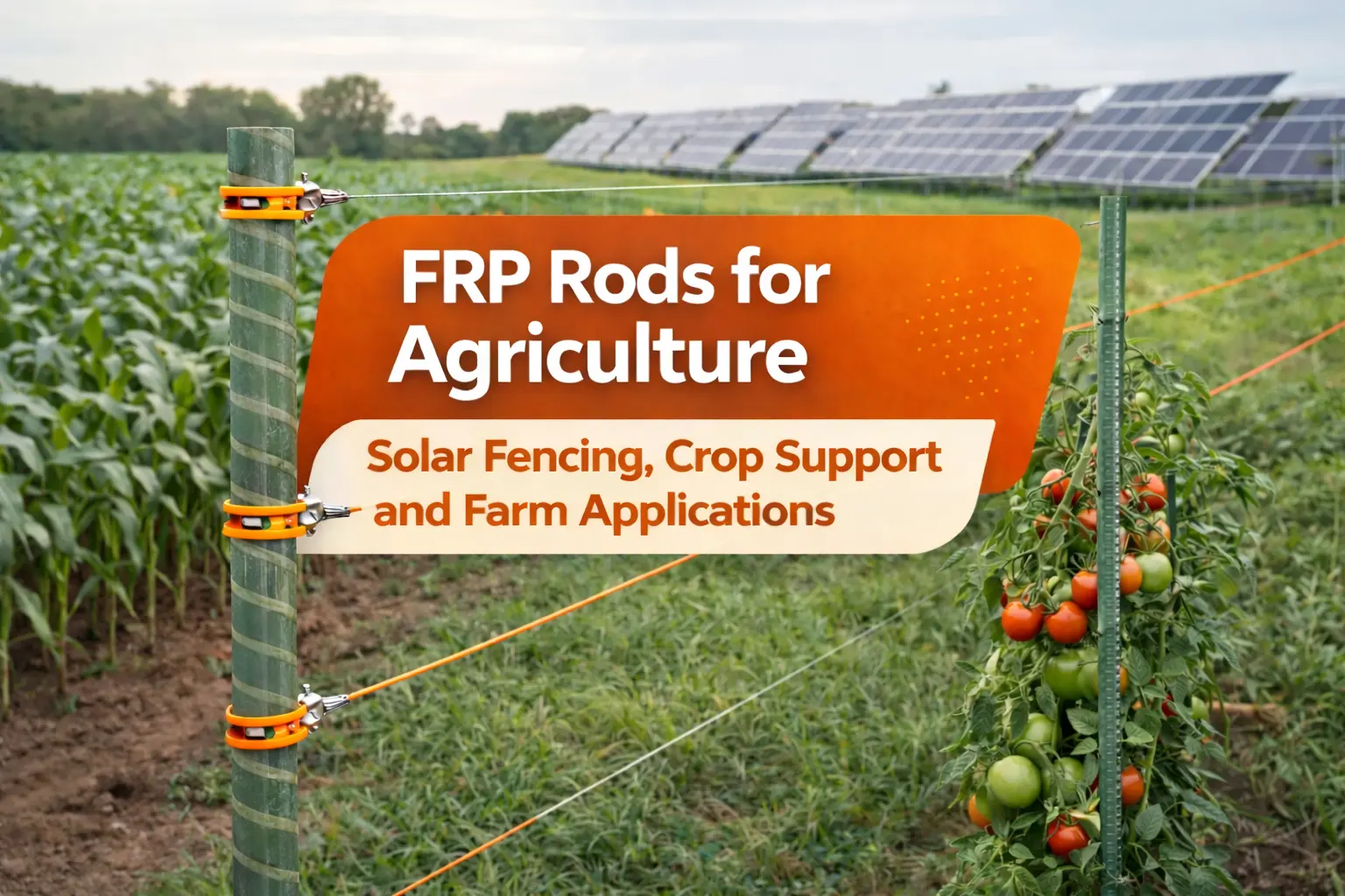 FRP Rods for Agriculture: Solar Fencing, Crop Support and Farm Applications